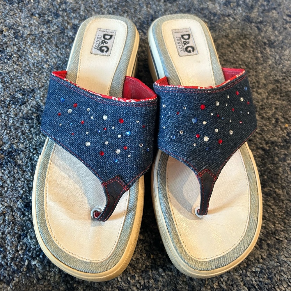 D &G dolce & gabbana sandals like new size 39